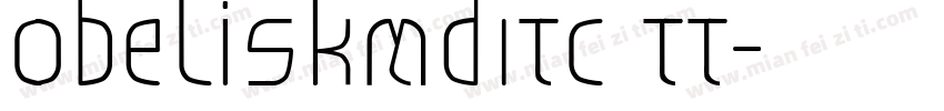 ObeliskMdITC TT字体转换
